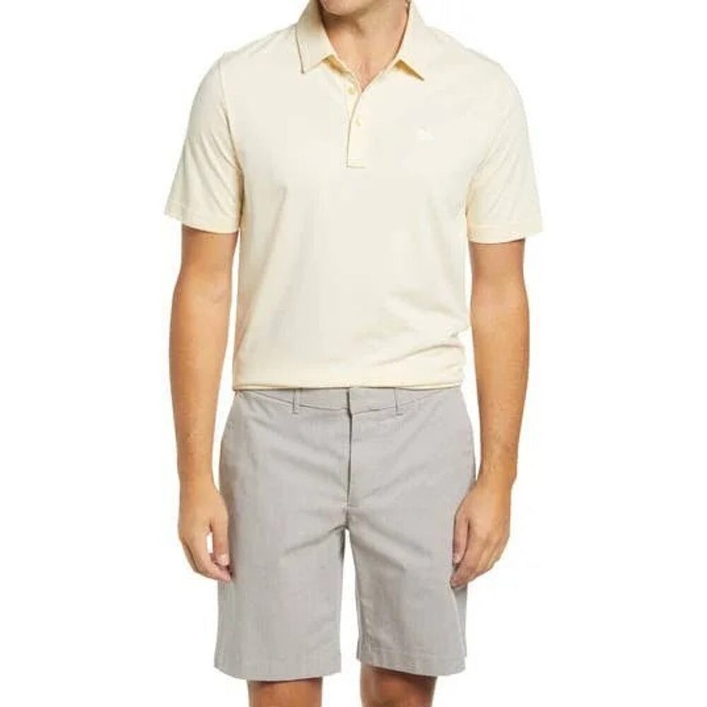 TRAVIS MATHEW XL Mens Polo Shirt NEW $99 Pima/Poly Yellow Golf
